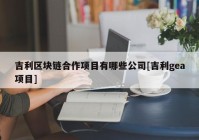 吉利区块链合作项目有哪些公司[吉利gea项目]